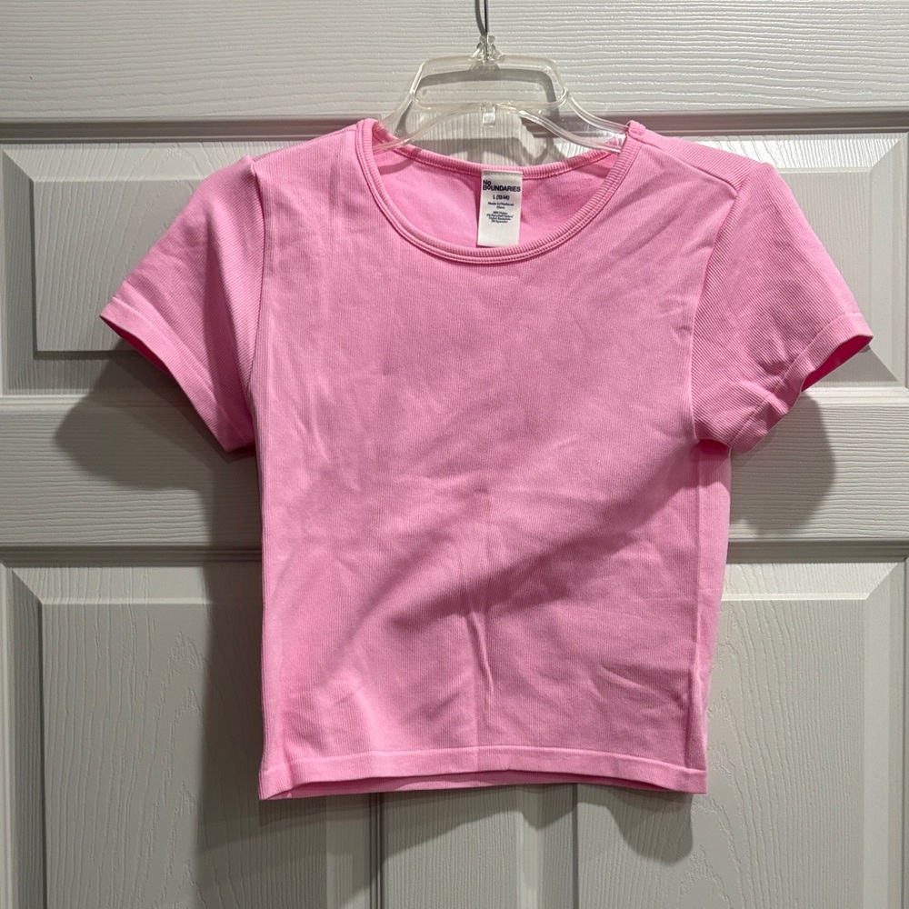 Pink Ribbed Top